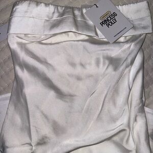 Princess Polly Philippa Mini White Satin Dress